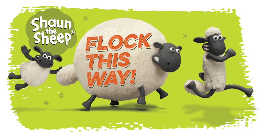 Shaun the Sheep: Flock This Way! exhibit logo